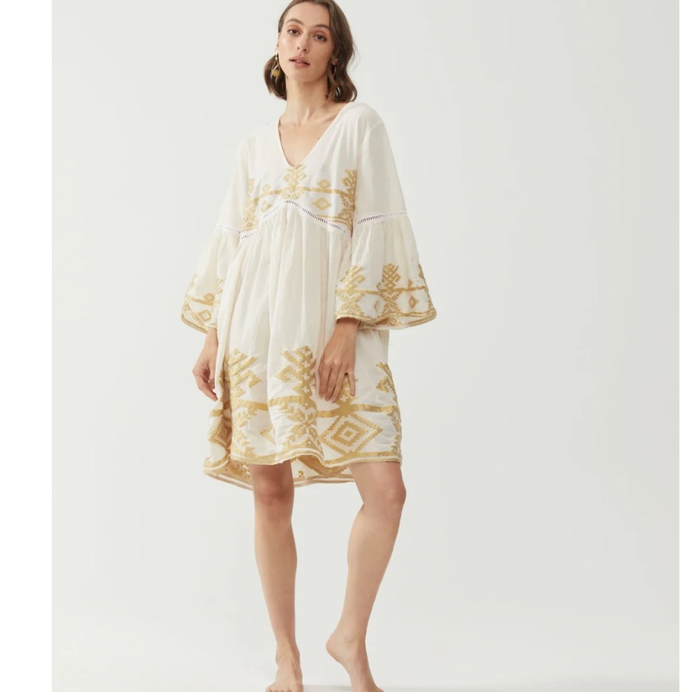 KIITOS THALIA BOHO DRESS CREAM, size S/M